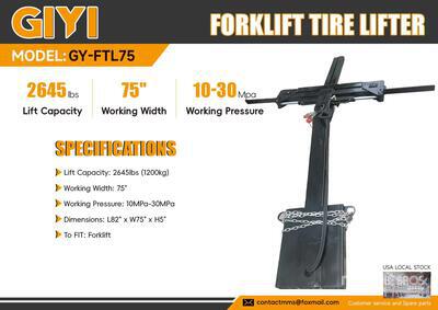 2026 GIYI GY-FTL75 Forklift Tire Lifter ورش و مخازن متنوعة (Unused)