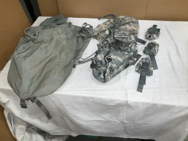 (88) Flash Bang Grenade Pouches, (50) Sustainment Pouches & Assorted Items