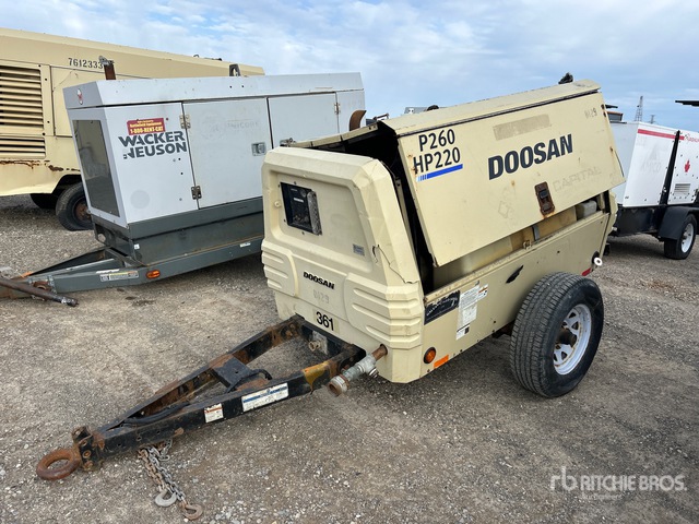 P260 2013 Doosan P260 Mobile Compresseur à air | Ritchie Bros. Auctioneers