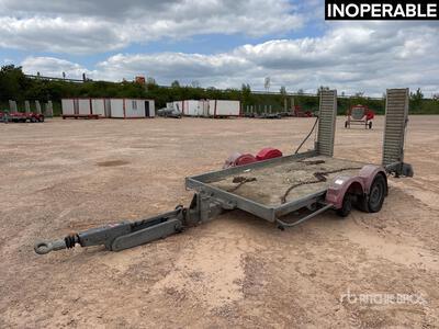 2011 Hubiere TPG352R T/A Remorque 2 Essieux Remorque pour équipement (Inoperable)