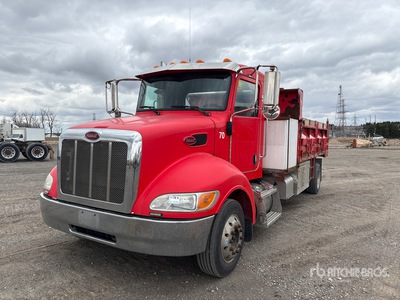 2015 Peterbilt 330 S/A Flatbed Dump Truck