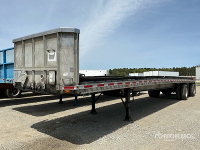 1995 Ravens 45400 lb 48 ft T/A Spread Axle Gooseneck Flatbed Trailer