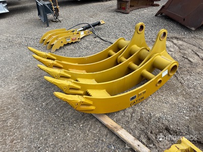 2024 TFTO TFTO10R 46 in Excavator Rake - Fits 30-40 Ton