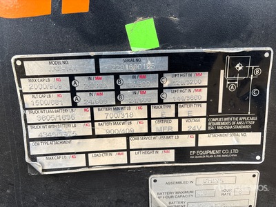 JX2-144 2000 lb Order Picker