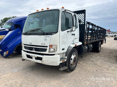 2010 Mitsubishi Fuso 4x2 Extended Cab Flatbed Truck
