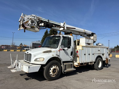 2009 Altec DM47-BR on 2010 Freightliner M2 106 4x2 Digger Derrick Truck