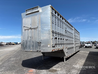 2003 Merritt T/A Three Deck Livestock Trailer