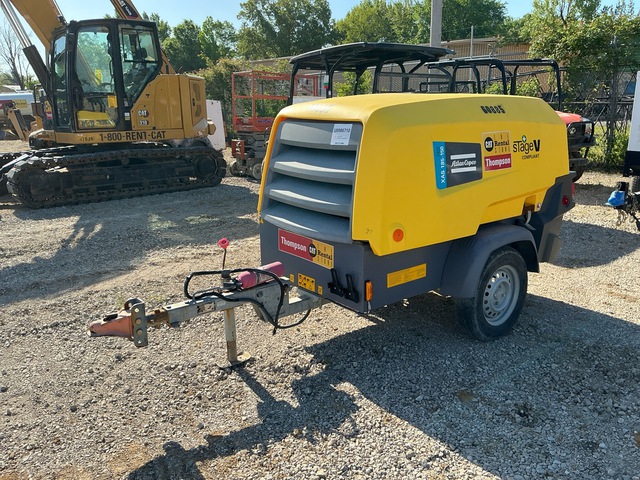 2022 Atlas Copco XAS185 185 cfm Mobile Air Compressor