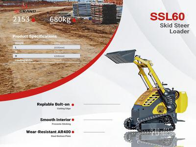 2026 SDGRAND SSL60 Mini Chargeuse sur rails compacte (Unused)