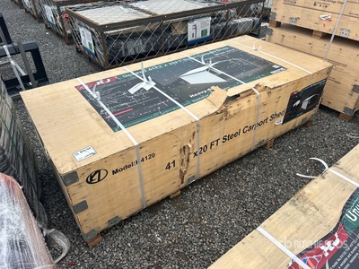 2026 KJ K4120 20 ft x 41 ft Enclosed Carport (Unused)