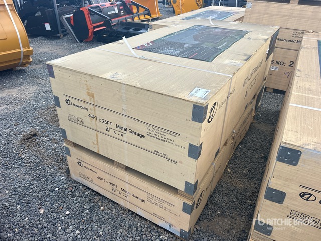 2026 KJ K2545G 25 ft x 45 ft Metal Garage Storage Building (Unused)