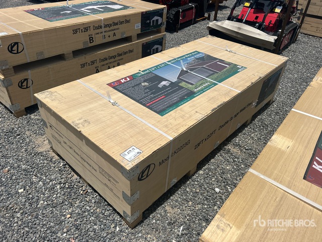 2026 KJ K2223G 23 ft x 22 ft Double Garage Metal Storage Building (Unused)