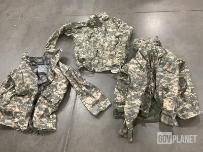 (32) Cold Weather Parkas, (5) Wet Weather Jackets & Assorted Items