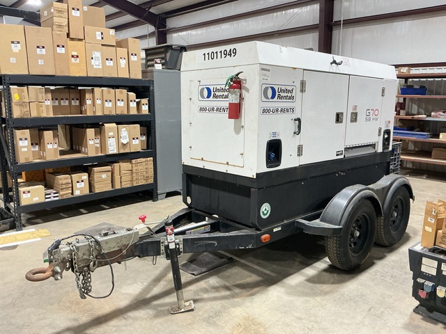 2019 (unverified) Wacker Neuson G70 58 kW Mobile Generator Set 2019 (unverified) Wacker Neuson G70 58 kW Mobile Generator Set