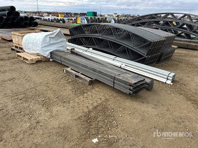 Silver Stream 38 ft x 100 ft Double Truss Frame and Cover Kit Storage Building (Unused)