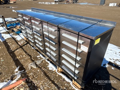 10 ft 30-Drawer Workbench (Unused)