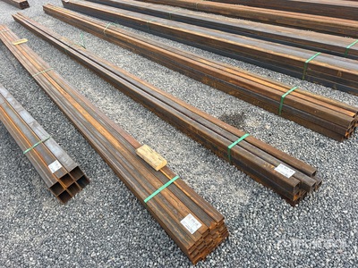 Quantity of (9) 2025 Kit Containers 2.5 in Square Tubing معدات بناء متنوعة