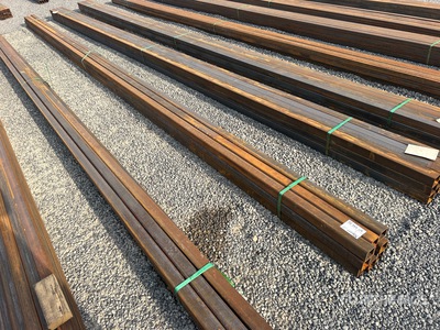 Quantity of (9) 2025 Kit Containers 2.5 in Square Tubing معدات بناء متنوعة