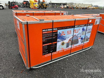 2026 HIlls Industrial 504026 50 ft x 40 ft x 26 ft Container Shelter (Unused)