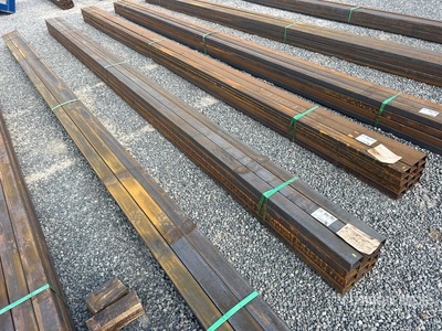 Quantity of (12) 2025 Kit Containers 2 in x 3 in Rectangle Tubing معدات بناء متنوعة