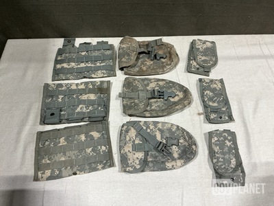 (73) M4 Three Mag Pouches, (21) Entrenching Tool Carriers & Assorted Items