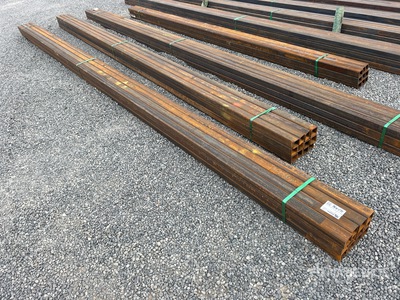 Quantity of (12) 2025 Kit Containers 2.5 in Square Tubing معدات بناء متنوعة