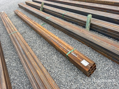 Quantity of (9) 2025 Kit Containers 2.5 in Square Tubing معدات بناء متنوعة