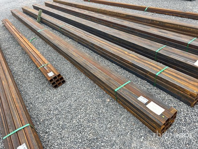 Quantity of (12) 2025 Kit Containers 2.5 in Square Tubing معدات بناء متنوعة