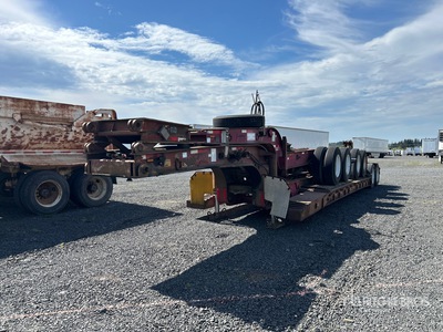 1993 General 60 ton 2+2+2 21 ft - 27 ft Extendable Removable Gooseneck Lowboy Trailer