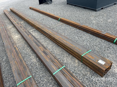 Quantity of (12) 2025 Kit Containers 2.5 in Square Tubing معدات بناء متنوعة