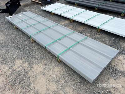 Quantity of (80) 2025 Kit Containers 12 Ft Corrugated Tin (Unused)