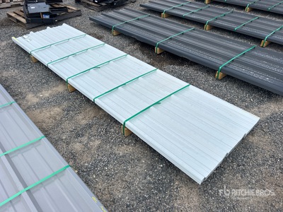 Quantity of (50) 2025 Kit Containers 12 Ft Corrugated Tin (Unused)