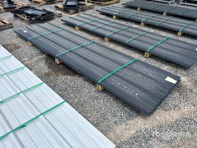 Quantity of (50) 2025 Kit Containers 12 Ft Corrugated Tin (Unused)