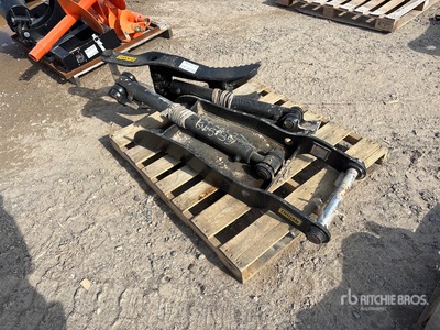 Quantity of (2) Dynamic 5T-45 10 in Hydraulic Excavator Thumb - Fits 5 Ton