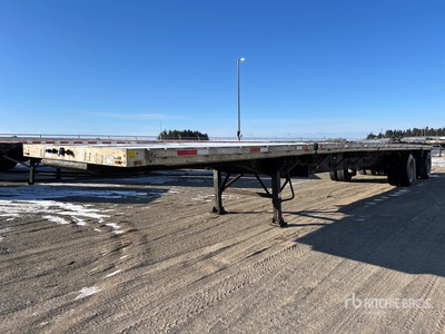 1998 Transcraft 48 ft T/A Spread Axle Flatbed Trailer
