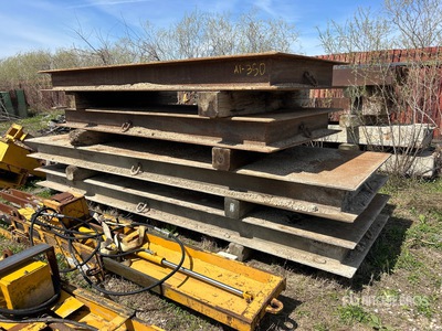 Quantity of (4) Steel Plant Pad