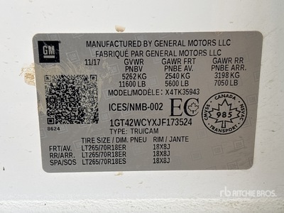 2018 GMC 3500HD 4x4 Crew Cab Pickup