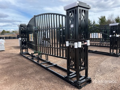 Suihe TM20-06NCE202 19 ft Farm Iron Bi-Parting Driveway Gate (Unused)