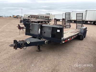2007 Trail King 18 ft T/A Remolque Portamaquinaria