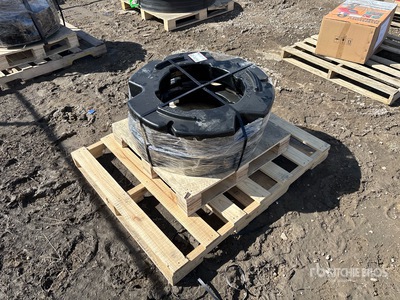 Quantity of (2) 500 Lb Tractor Weights (Unused)