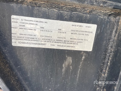 2017 DJ Trailers 53 ft T/A Step Deck Trailer