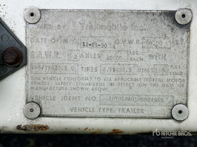 1991 Trailmobile T/A Remolque de furgoneta
