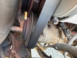 Engine with A/C Compressor