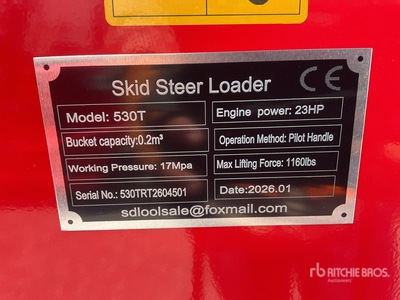 2026 SDLOOL SL530T Mini Minicargador (Sin Usar) / Compact Track Loader (Unused)