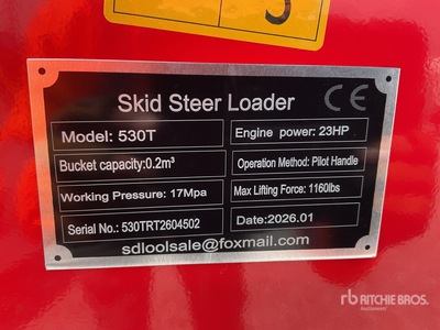 2026 SDLOOL SL530T Mini Minicargador (Sin Usar) / Compact Track Loader (Unused)