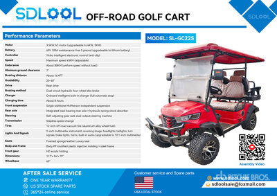 2026 SDLOOL SL-GC22S Carro de Golf (Sin Usar) / Golf Cart (Unused)