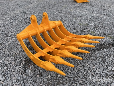 2026 GIYI GY-BK 24 in Escarificador para Miniexcavadora (Sin Usar) / Mini Excavator Rake - Fits Cat 305 (Unused)