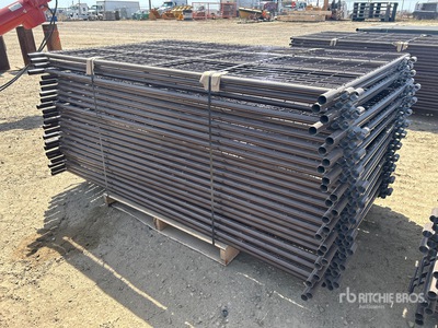 Quantity of (24) 6 ft 7 in Mesh Vee Paneel (Unused)