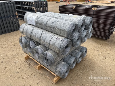 Quantity of (15) 2025 BYT FFC762 x 4 ft Galvanized Fencing (Unused)