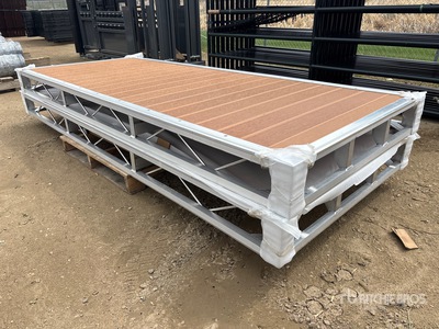 Quantity of (2) 2026 BYT BDF410 4 ft x 10 ft Aluminum Boat Dock Section Kit (Unused)